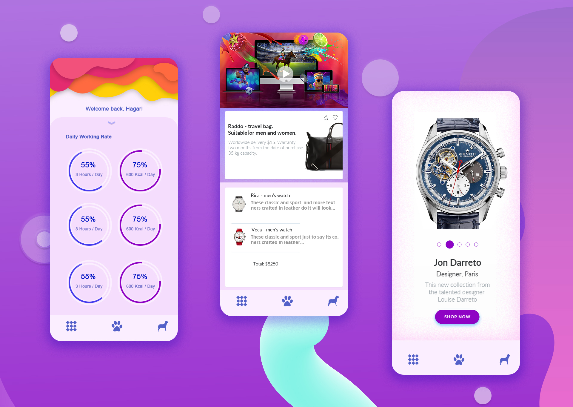 Sport iOS App - UI Design